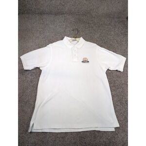 PICKERING KIMBERTON CO Mens White Short Sleeve Polo Shirt L Vahnundasis G.C.